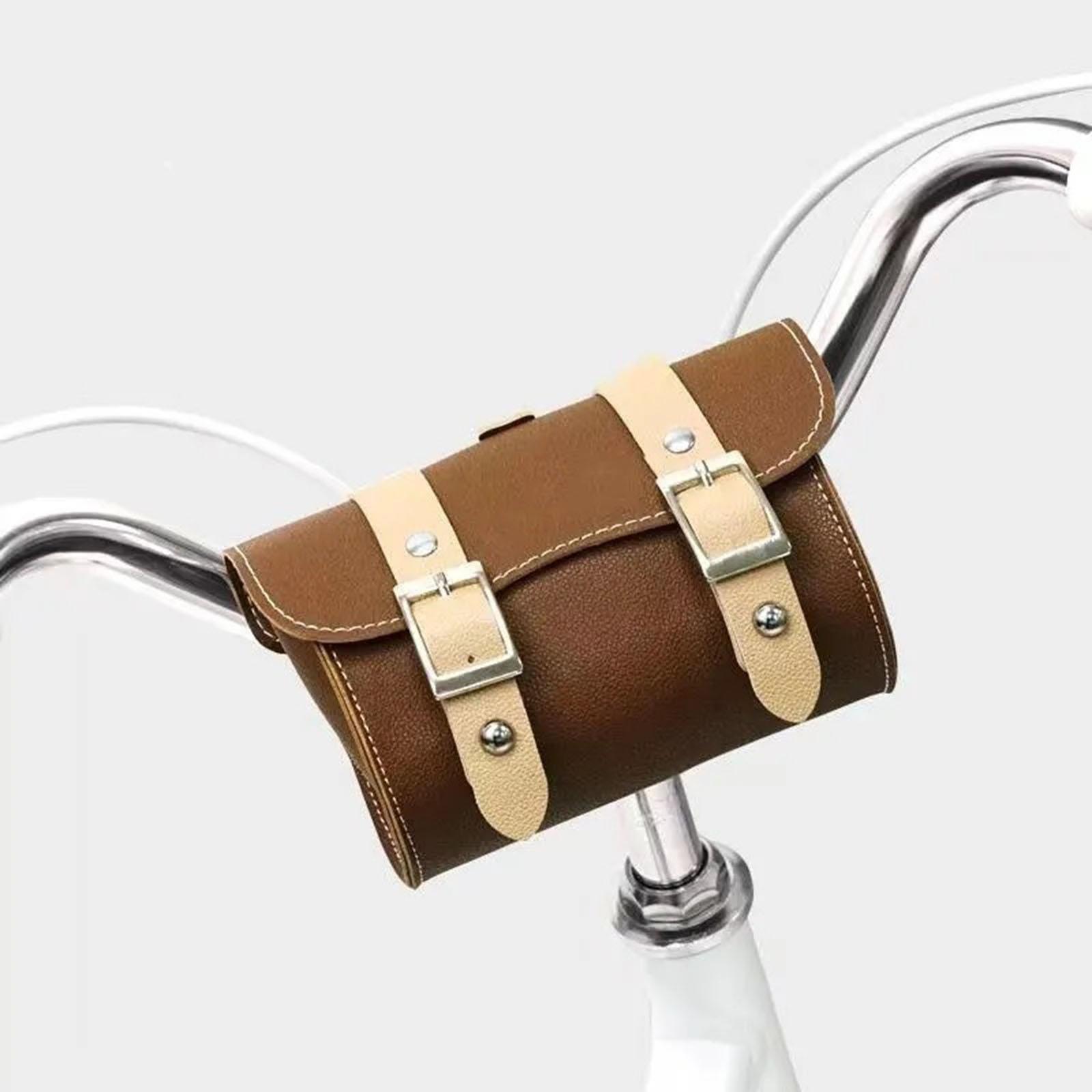 Cycling Commute Essentials - Tas Stang Sepeda Warna Kopi, Tas