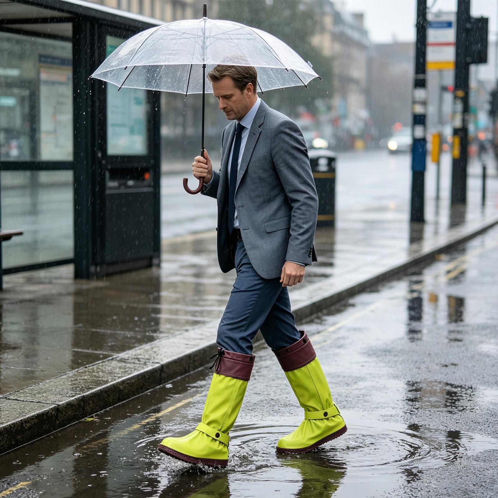 Pelindung Sepatu Hujan dengan  - Cycling Commute In Rain ulasan dan harga